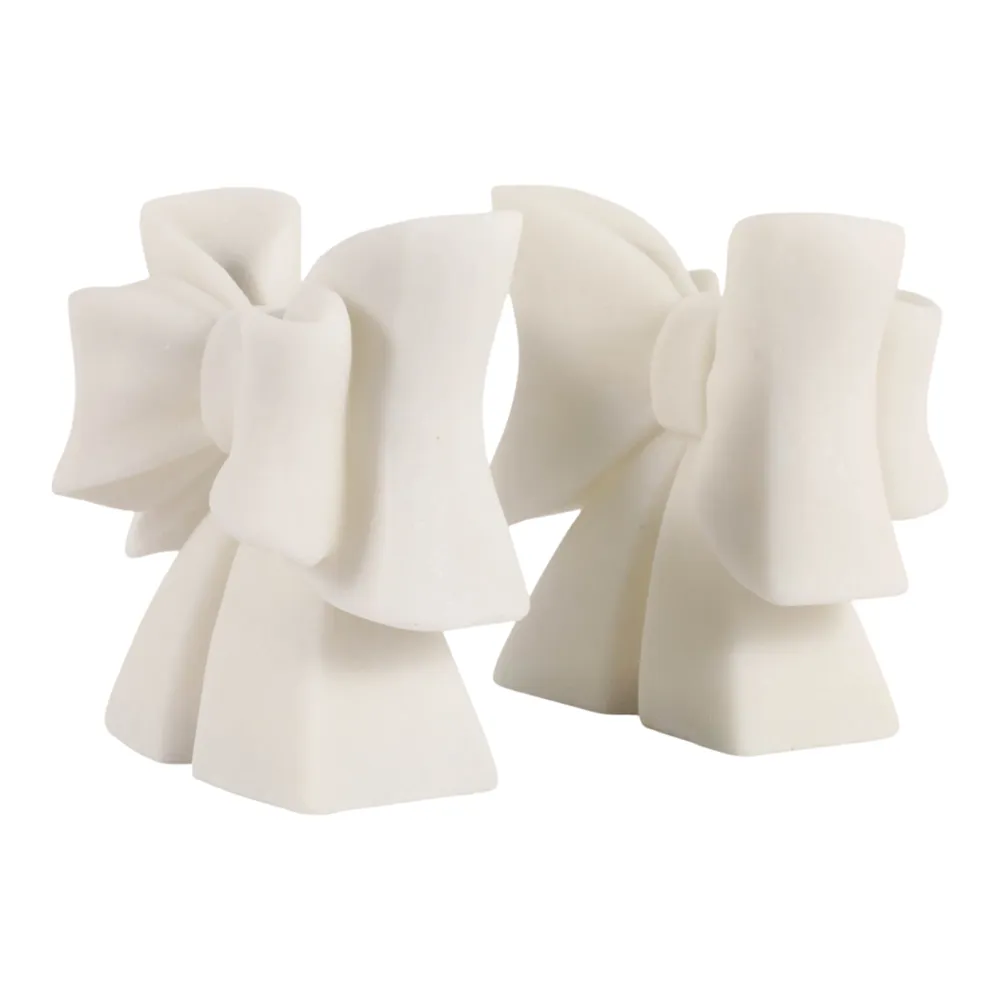NORMACROSS SET OF 2 WHITE BOOKENDS 7 (IN)