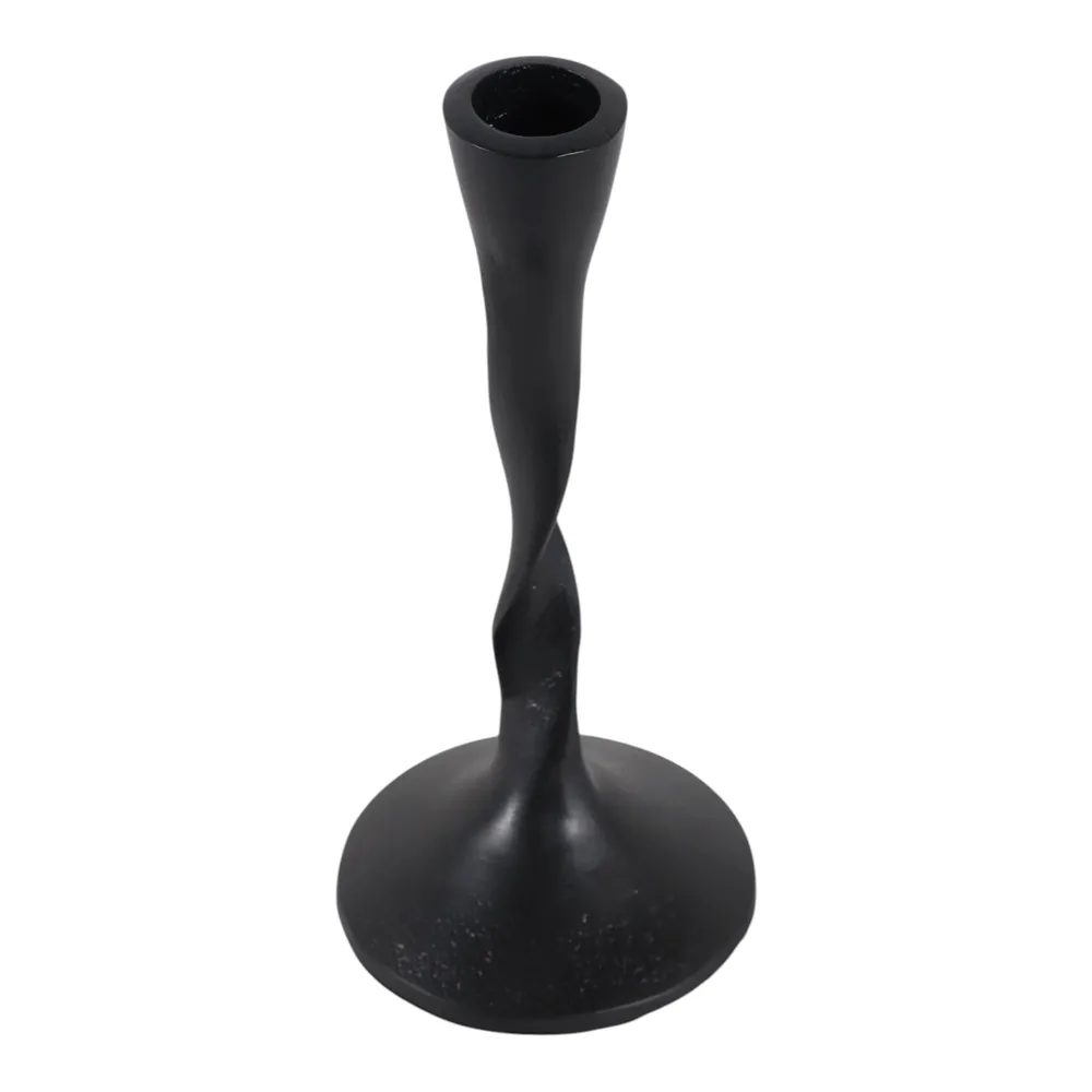 ELMONTVALE BLACK CANDLE HOLDER 8 (IN)