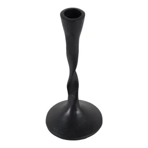 ELMONTVALE BLACK CANDLE HOLDER 8 (IN) 5