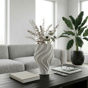 COVEHOLM WHITE VASE 14 (IN) 9