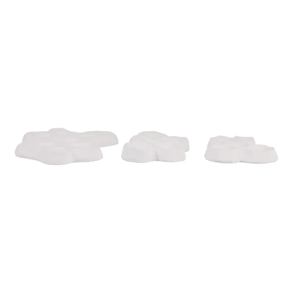 FALLONLEY SET OF 3 WHITE WALL SCULPTURES 14 (IN)