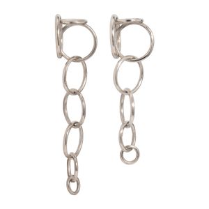 S/2 20/24" DAYTON METAL CHAIN WALL DECOR, SILVER 4