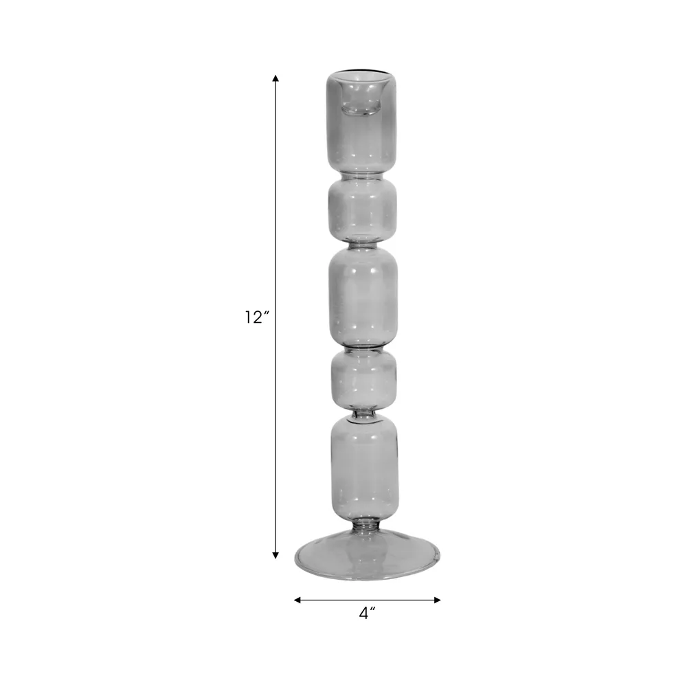 HENDONVALE BLACK CANDLE HOLDER 12 (IN)
