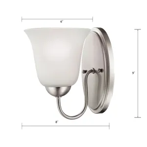 Conway 9'' High 1-Light Sconce - Brushed Nickel 2