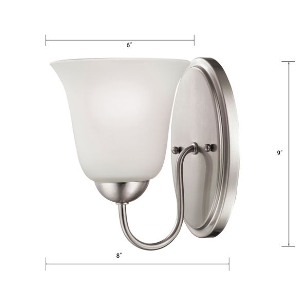 Conway 9'' High 1-Light Sconce - Brushed Nickel