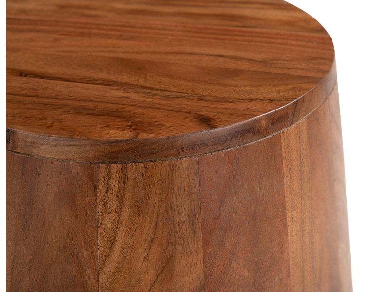 Tornos Side Table Walnut & Yellow 5