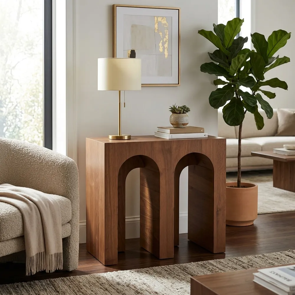 MERCERWICK BROWN TABLE 30 (IN)