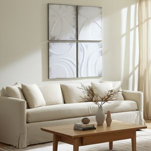 CORWINVIEW SET OF 4 IVORY ART 32 (IN) 10
