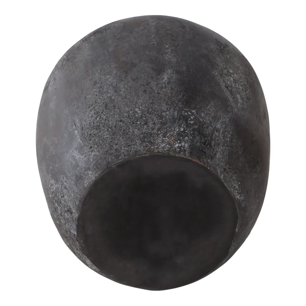 DUNCANRUN BLACK VASE 12 (IN)