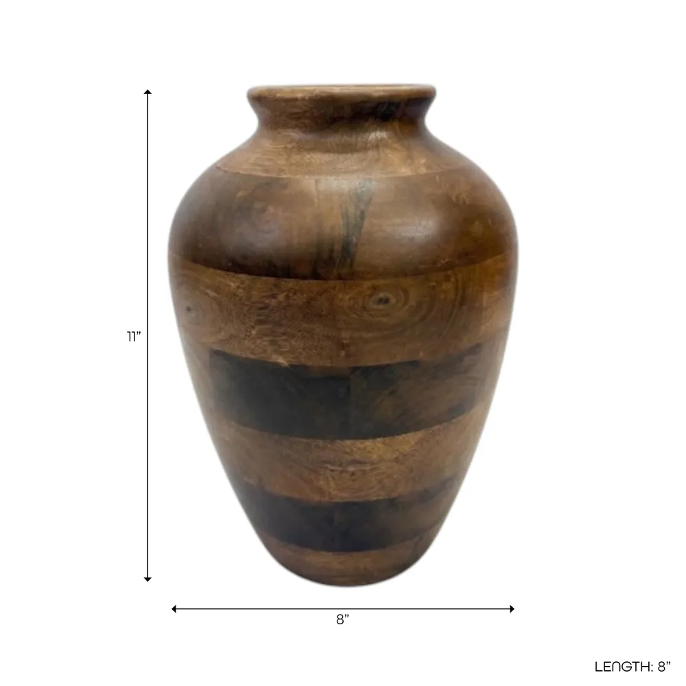 BELDENOAK BROWN VASE 11 (IN)