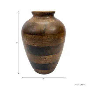 BELDENOAK BROWN VASE 11 (IN) 4