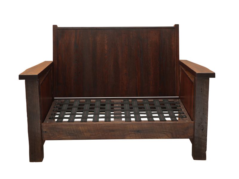 Barnwood Loveseat - Standard Leather - Seat and Backrest 5