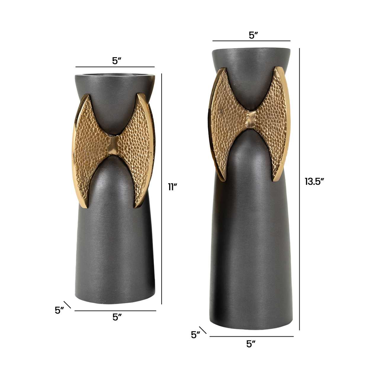 Ganwell Candleholders -Set 2 3