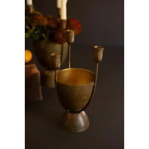 Set of 2 Taper Candelabras with Planters 5