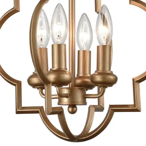 Chandette 14'' Wide 4-Light Chandelier - Matte Gold 4