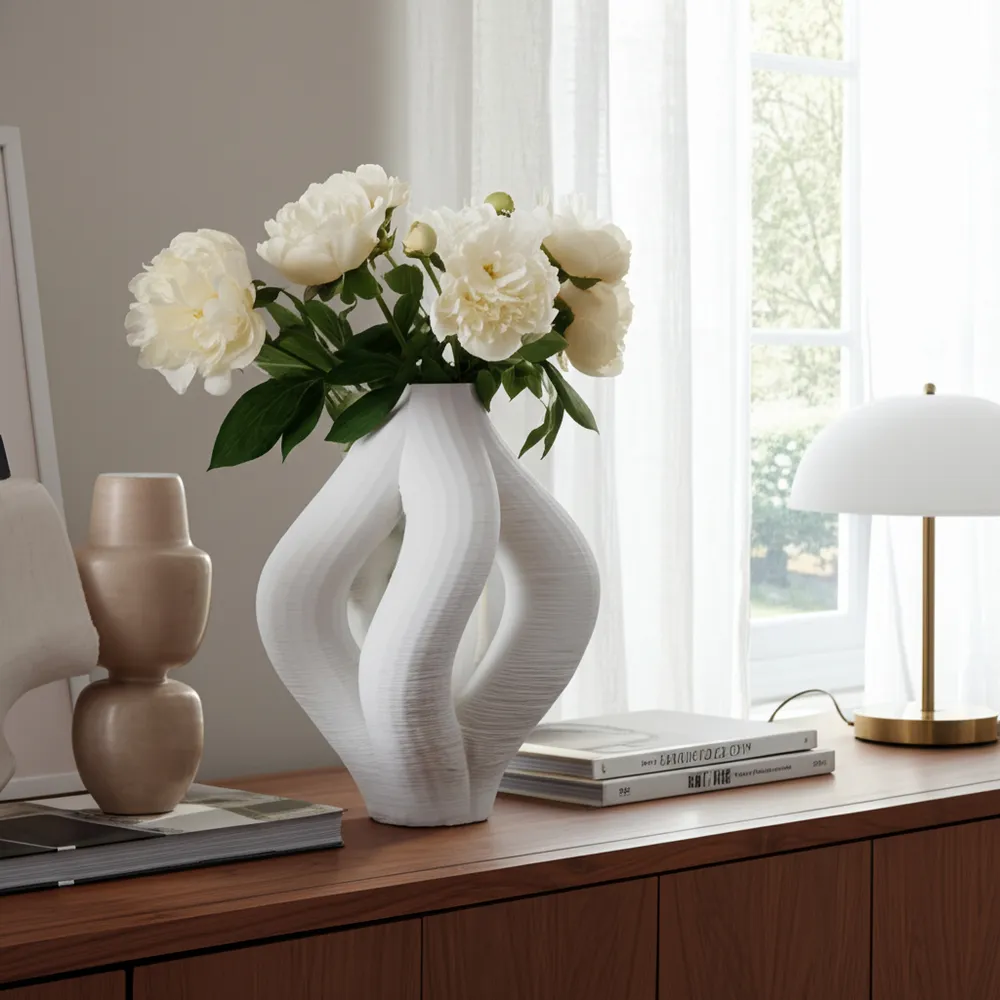 ASHWAY IVORY VASE 12 (IN)