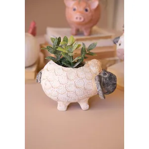 Set of 4 Farm Animal Planters 3