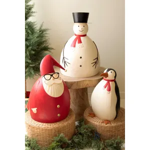 Large Painted Metal Snowman 5