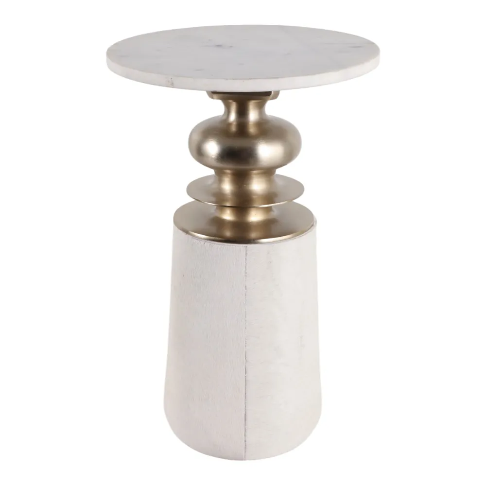 MAEHAVEN WHITE TABLE 23 (IN)