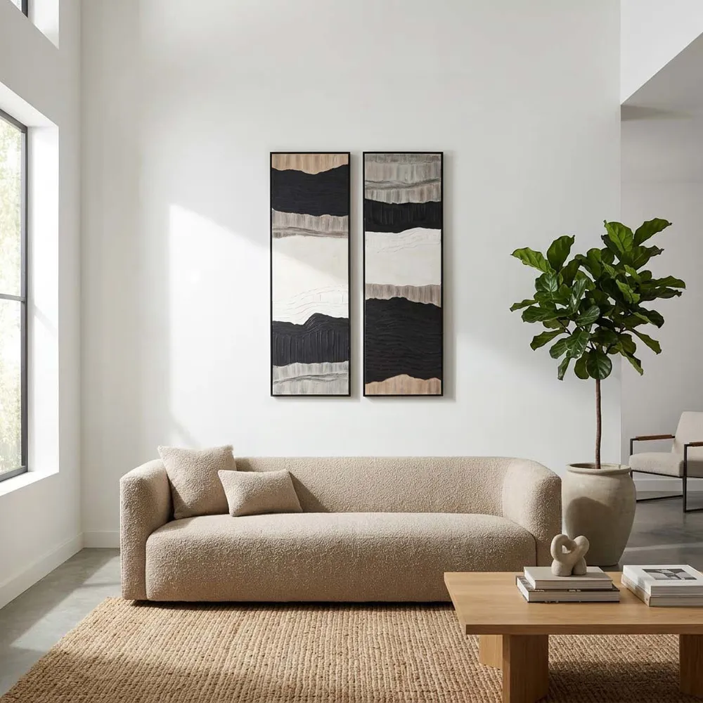 BRAMPORT SET OF 2 BLACK ART 70 (IN)