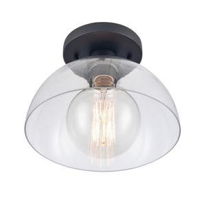 Julian 10'' Wide 1-Light Semi Flush Mount - Matte Black 4