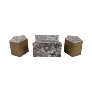 PENNRIDGE SET OF 3 BROWN COFFEE TABLES 15 (IN) 5