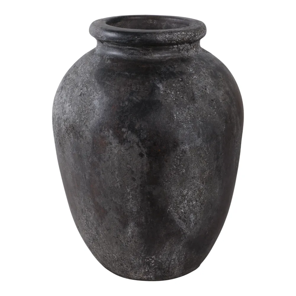 DUNCANRUN BLACK VASE 12 (IN)