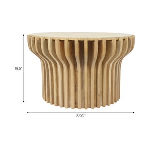 INGRIDBEACH WHITE COFFEE TABLE 19 (IN) 9