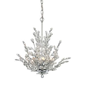 Crystique 20'' Wide 6-Light Chandelier - Polished Chrome 1
