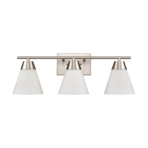 Vivica 24'' Wide 3-Light Vanity Light - Brushed Nickel 2