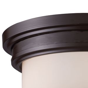 Noor 13'' Wide 2-Light Flush Mount - Oiled Bronze 2