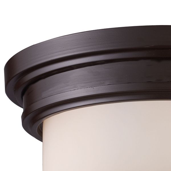 Noor 13'' Wide 2-Light Flush Mount - Oiled Bronze