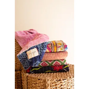 Recycled Kantha Throws / Assorted Sizes and Patterns 3