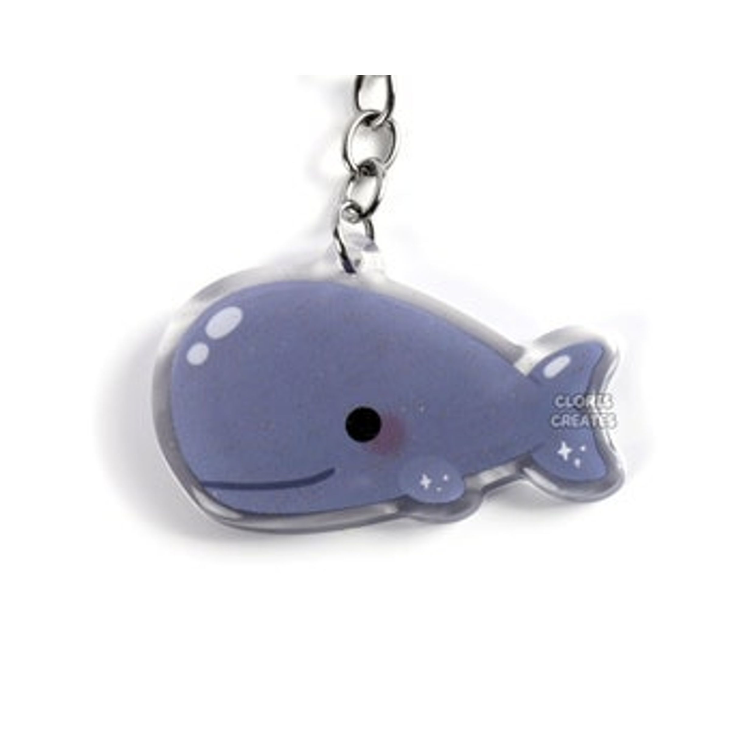 GLITTER KEYCHAIN - SPERM WHALE