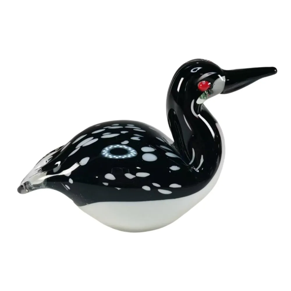 6" GLASS LOON BIRD  770g