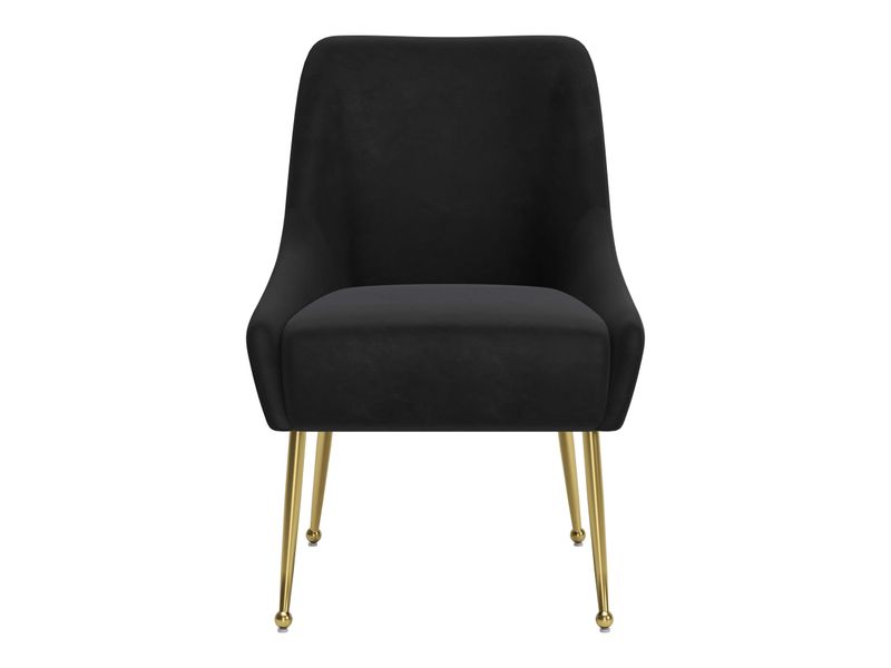 Maxine Dining Chair Black & Gold 4