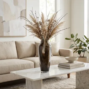 EMORYGROVE BROWN GLASS VASE 17 (IN) 2