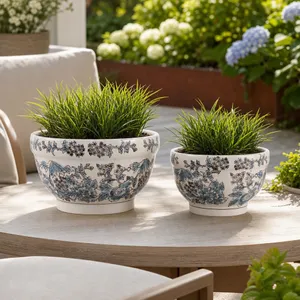 BONDVIEW SET OF 2 BLUE PLANTER 7 (IN) 10