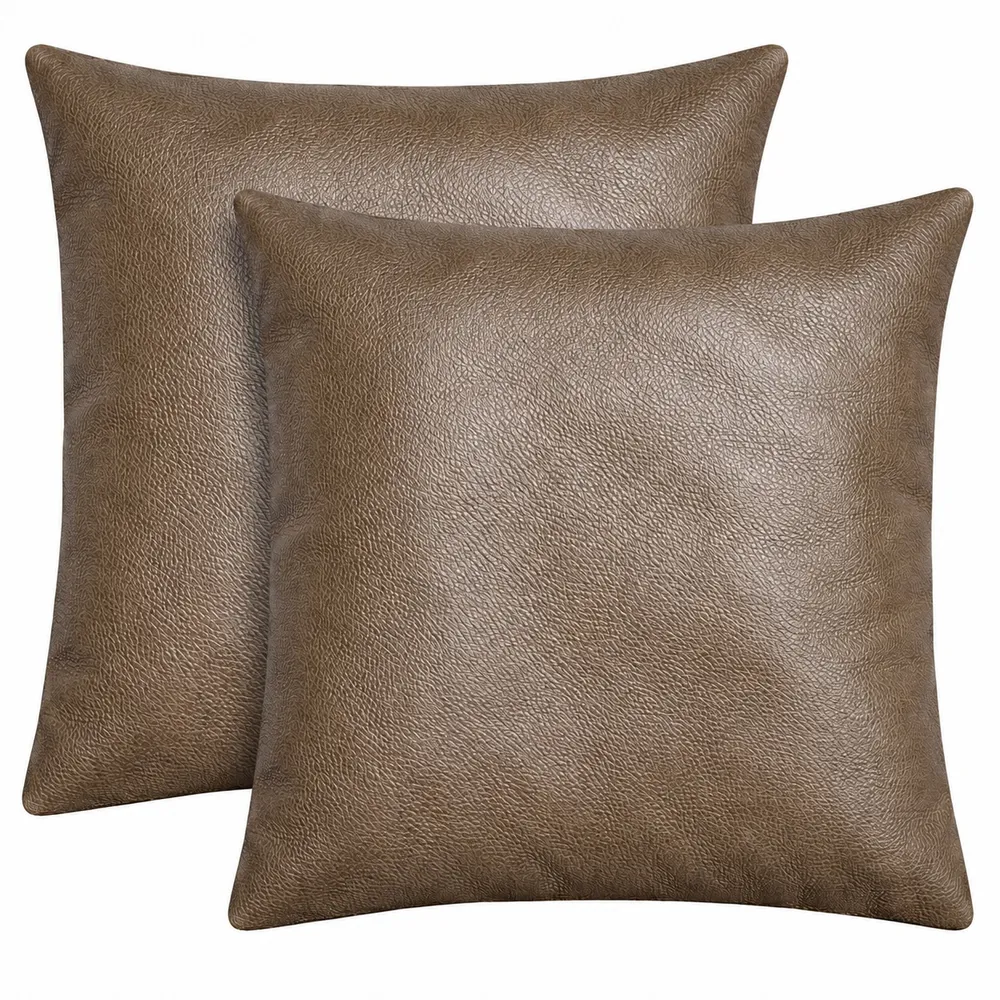Leather Pillow 2 pack - 18"x18"