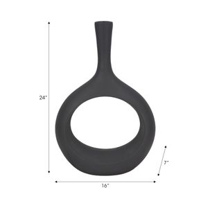 HALSEYOAK GRAY VASE 24 (IN) 9