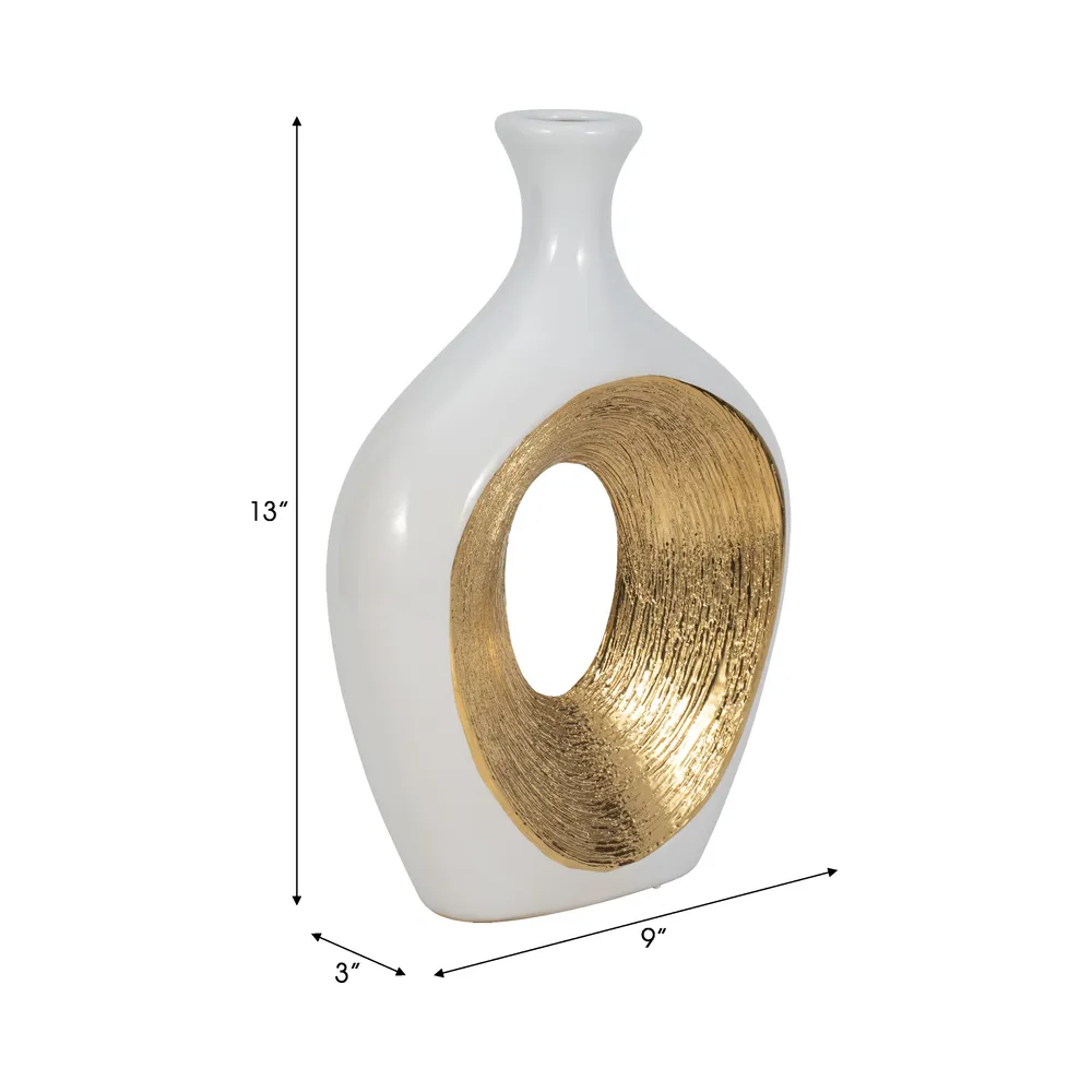 HARDENCLIFF WHITE VASE 13 (IN)