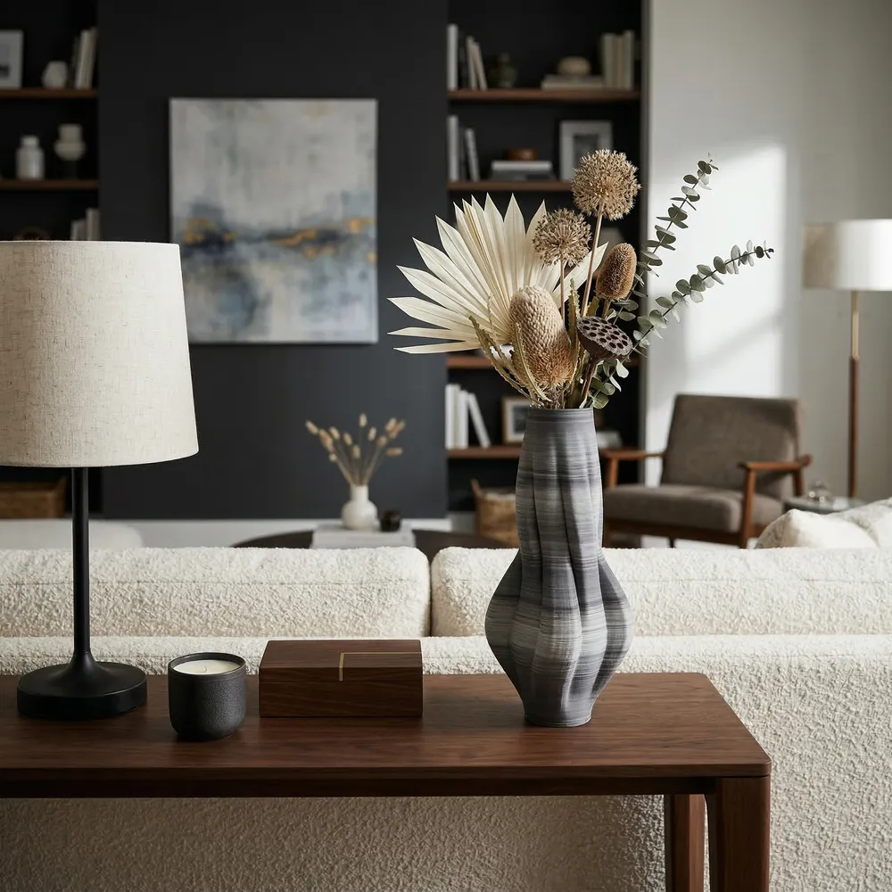 AIDENWELL GRAY VASE 15 (IN)