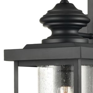 Minersville 21'' High 1-Light Outdoor Sconce - Matte Black 2