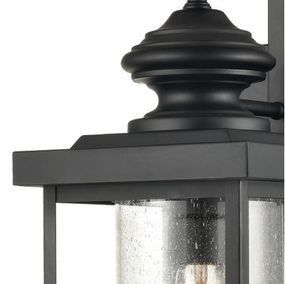 Minersville 21″ High 1-Light Outdoor Sconce - Matte Black