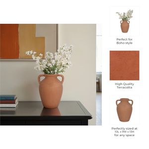 DRAKEWELL BROWN VASE 13 (IN) 10