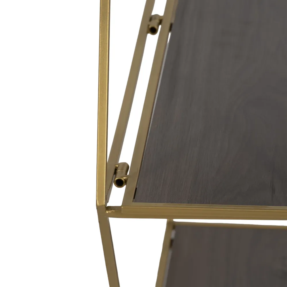 KEATONWOOD SET OF 3 GOLD WALL SHELF 22 (IN)