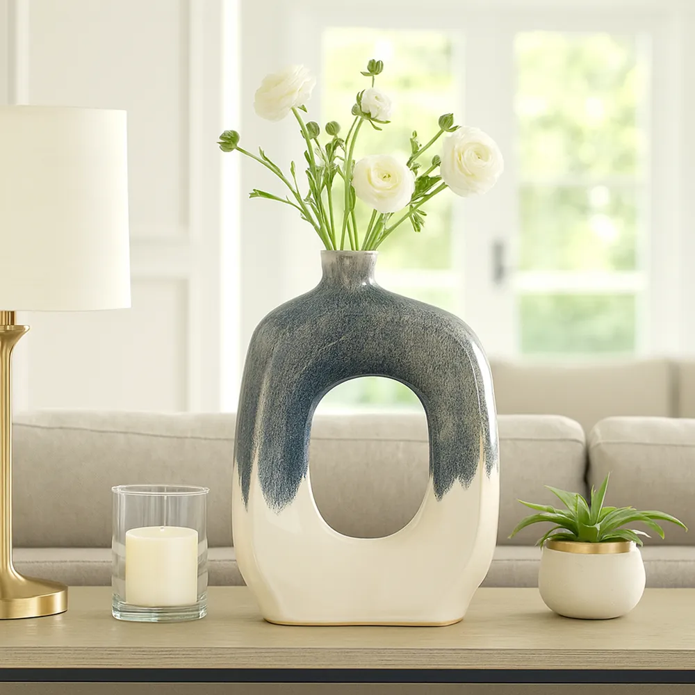BRICE BLUE VASE 16 (IN)