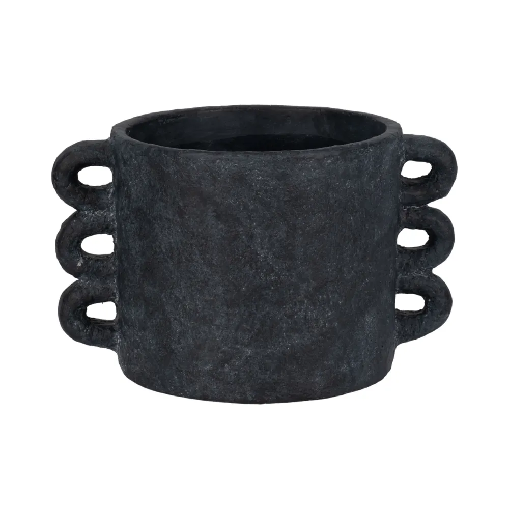 ARLOWHAVEN BLACK PLANTER 8 (IN)