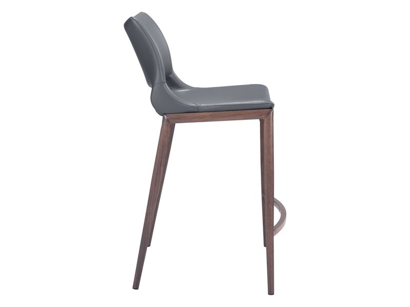 Ace Counter Stool Dark Gray & Walnut 3