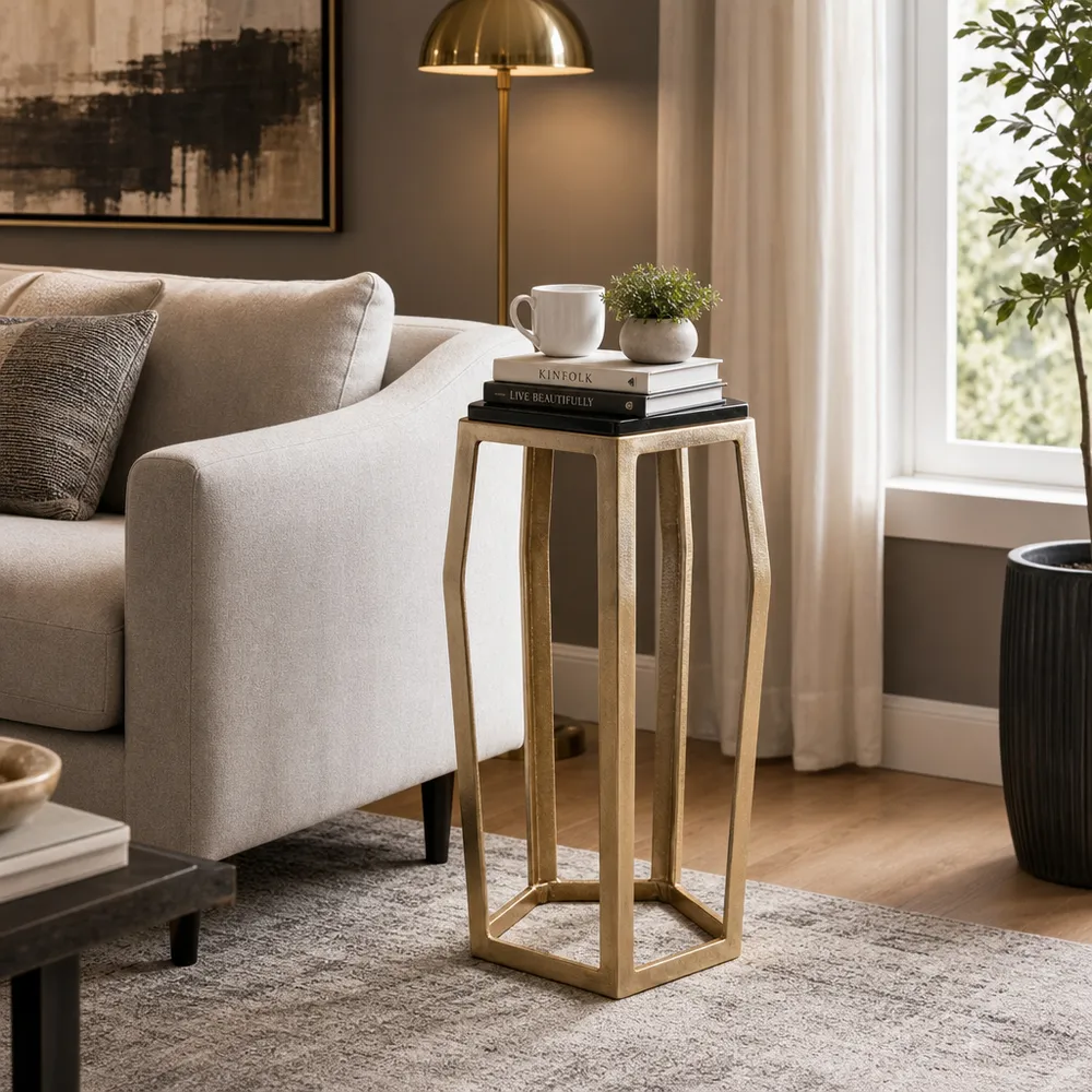 HANNAHVALE GOLD TABLE 26 (IN)